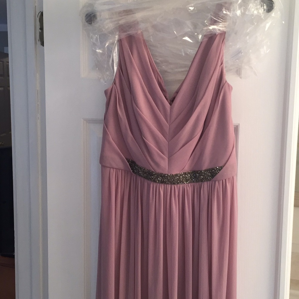 David’s Bridal Bridesmaid Dress in quartz